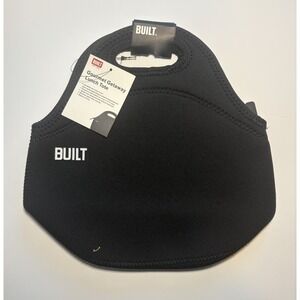 Built Gourmet Getaway Neoprene Lunch Tote Bag Black Zipper Closure New